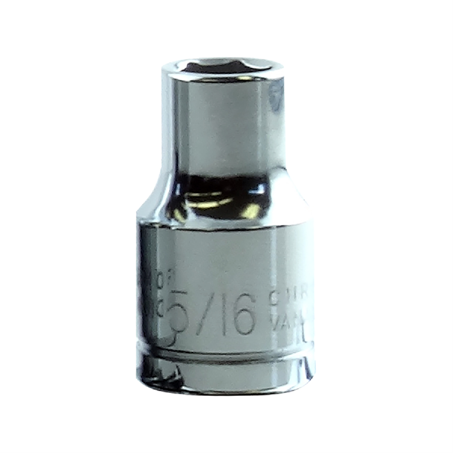 Standard Short Socket - 3/8 In Dr 6 Pt - 5/16 In