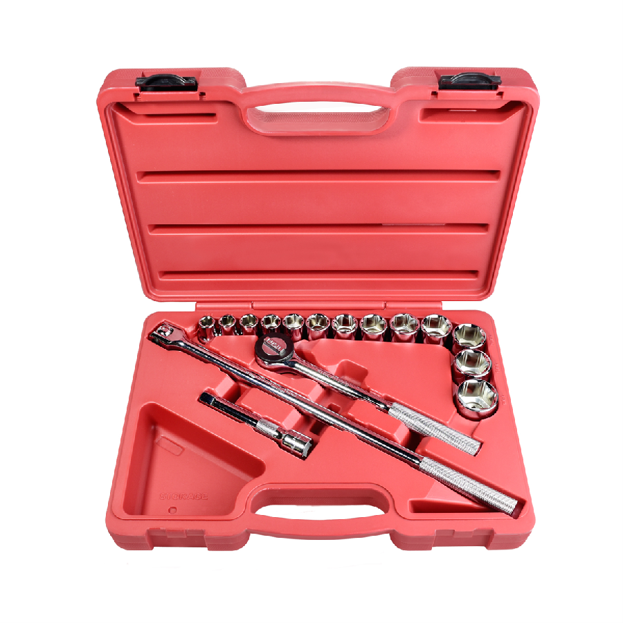 1/2 In Dr Standard Fractional Socket Set - 16-Pc