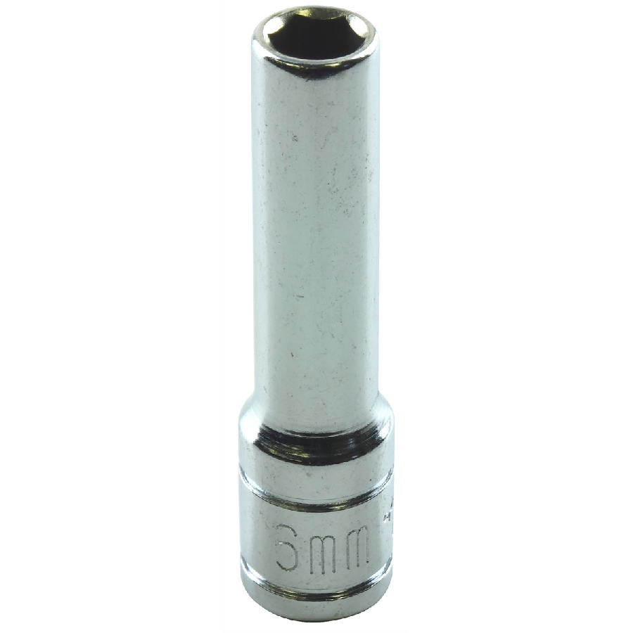 Metric Deep Socket - 1/4 In Dr 6 Pt - 6mm