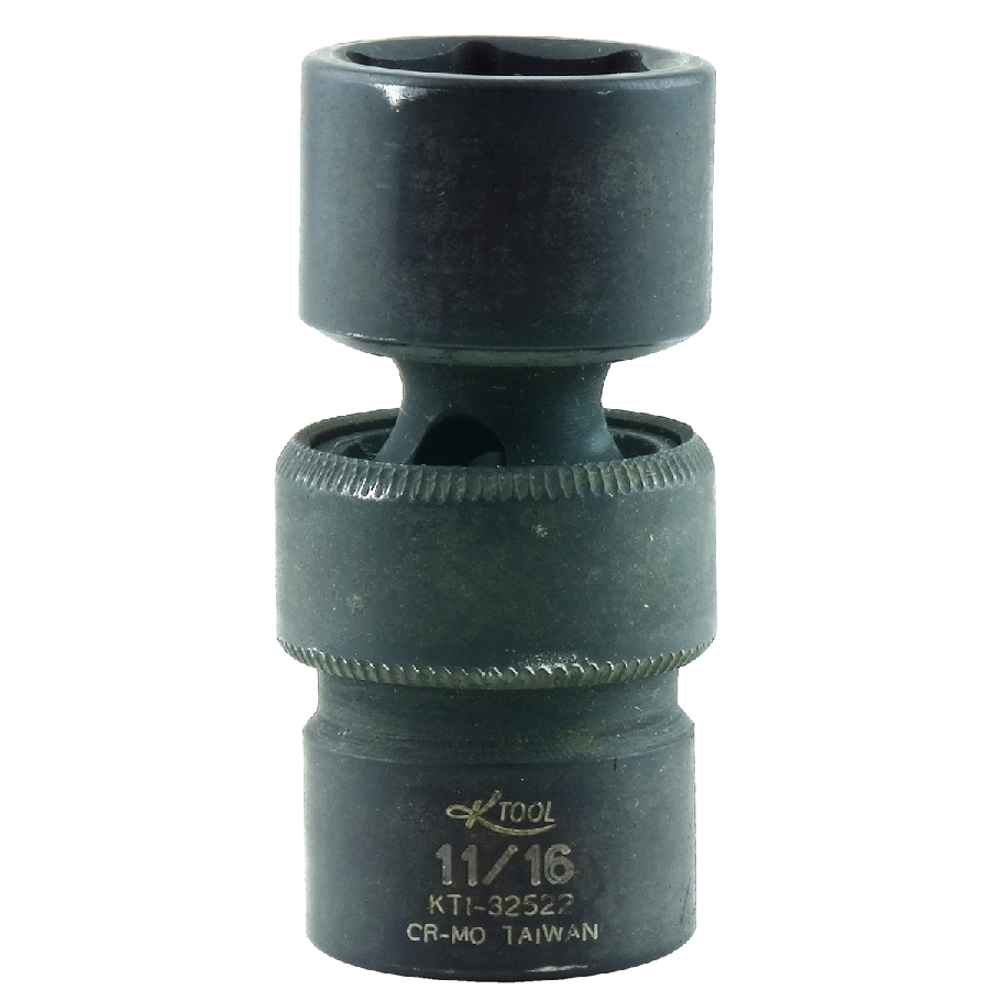 Shallow Flex Impact Socket - 3/8 In Dr 6 Pt - 11/16 In