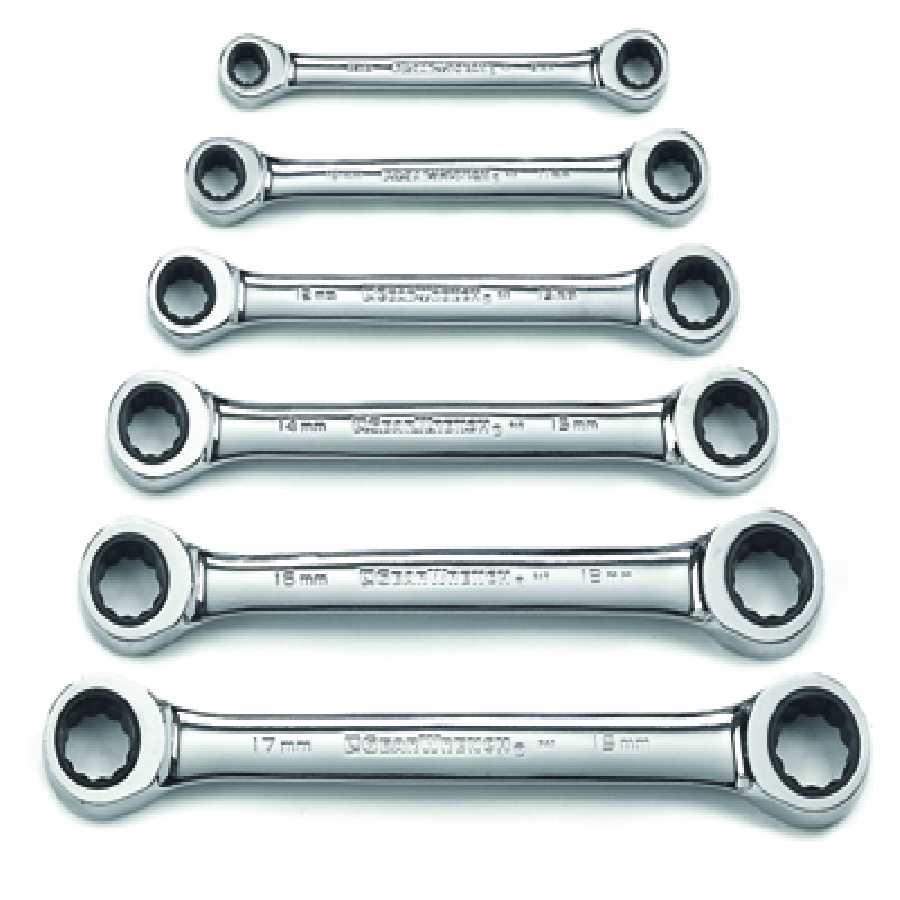 Metric Double Box Gearwrench Set - 6 Pc