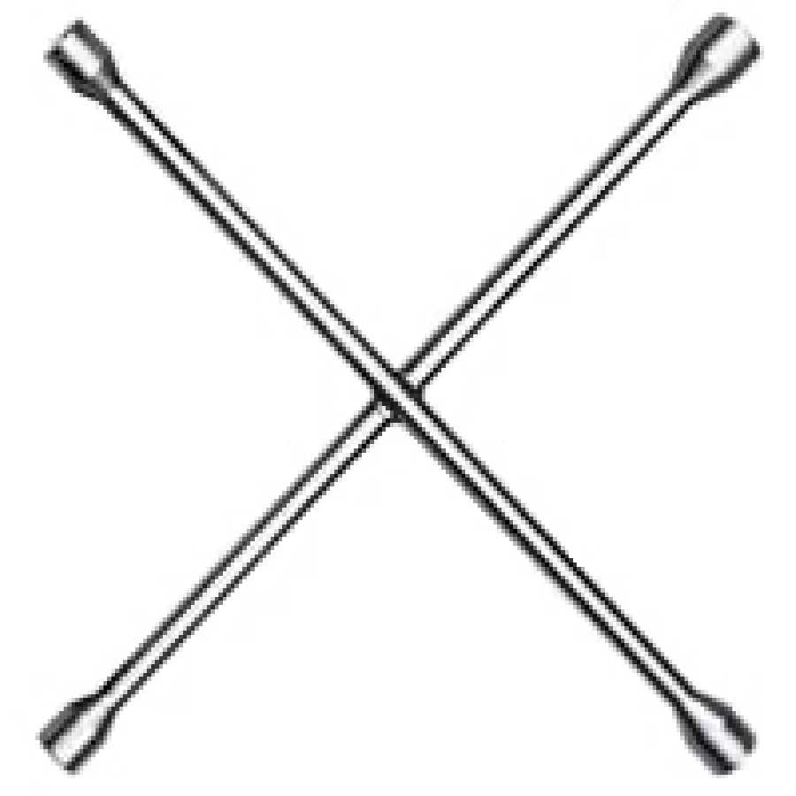 NutBuster Four-Way Passenger Car Chrome Lug Wrench - 20 In