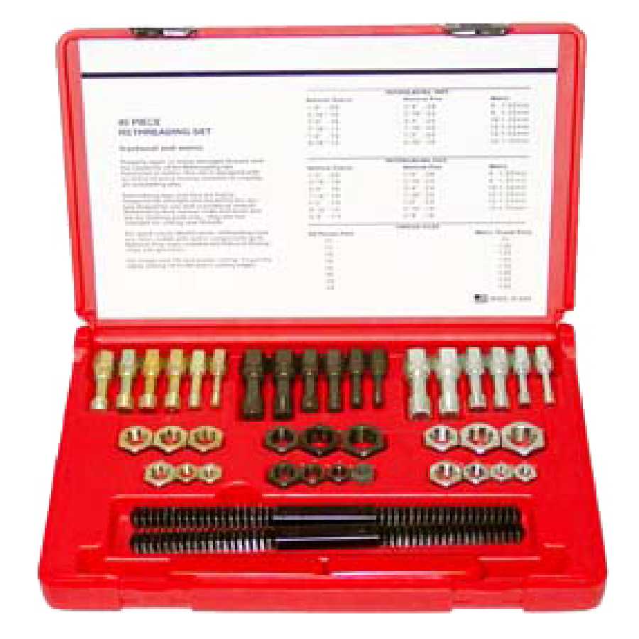 Master SAE & Metric Rethreader Kit - 40 Piece