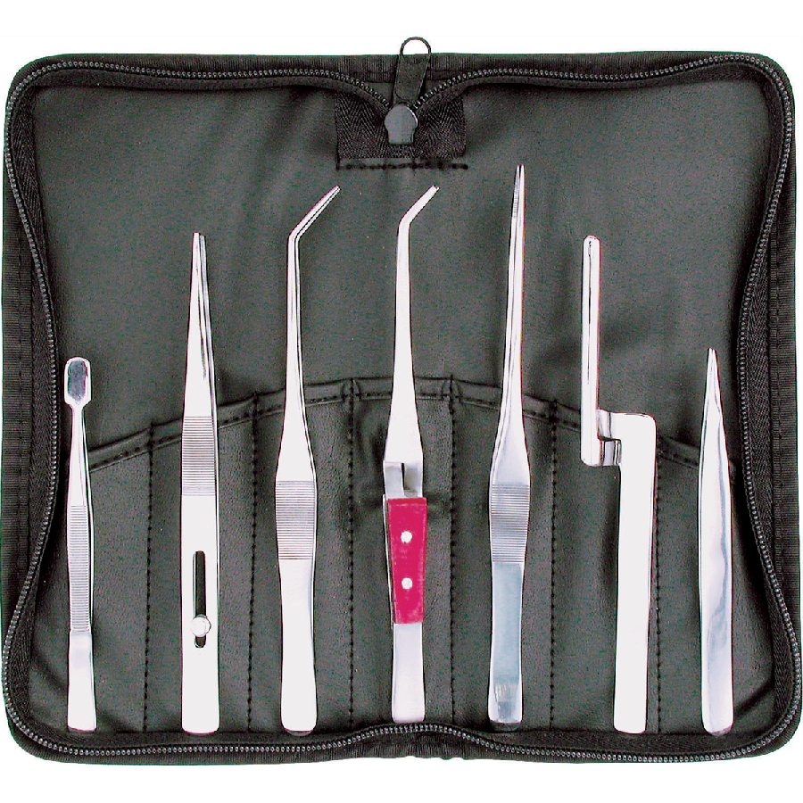 Tweezer Set 7 Pc w Case