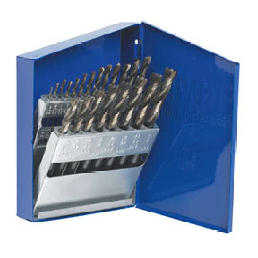 Turbomax Metal Index Drill Bit Set - 21-Pc