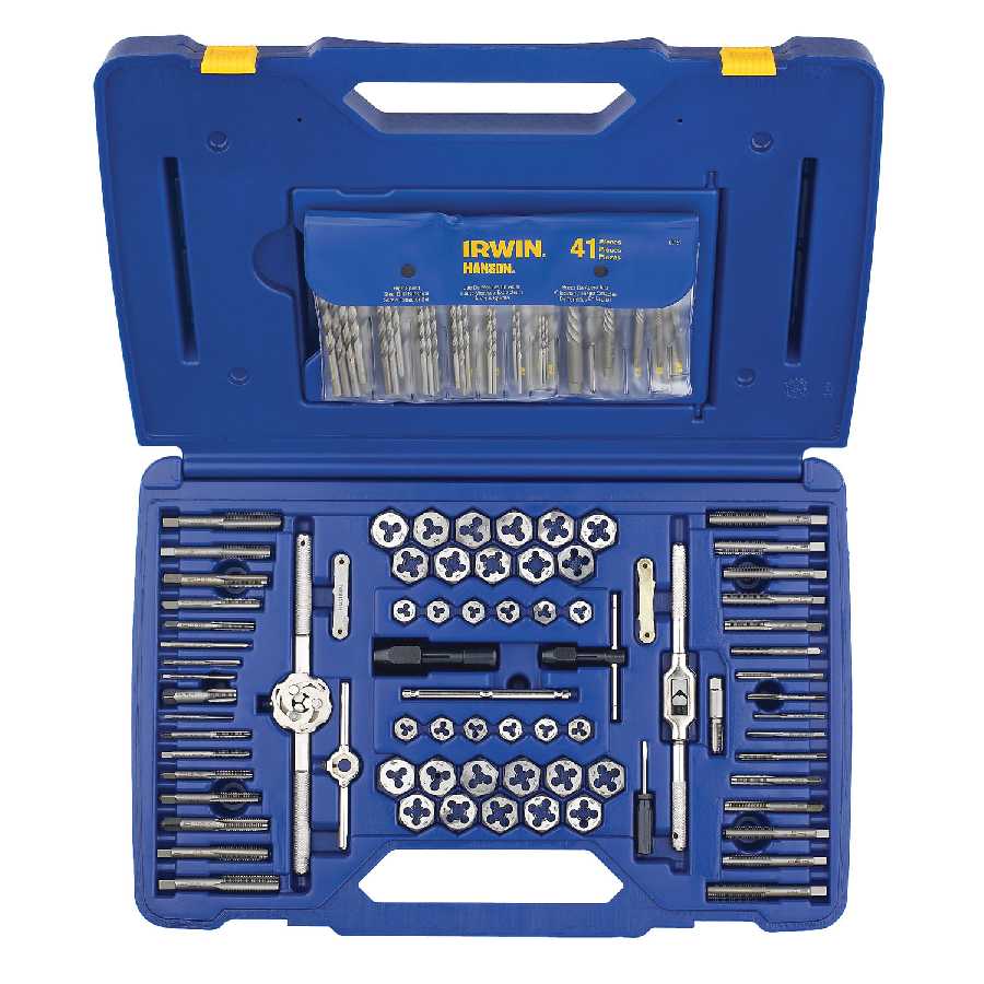 117-Pc Deluxe Combo Set - Taps & Dies, HSS Drills, Extractors