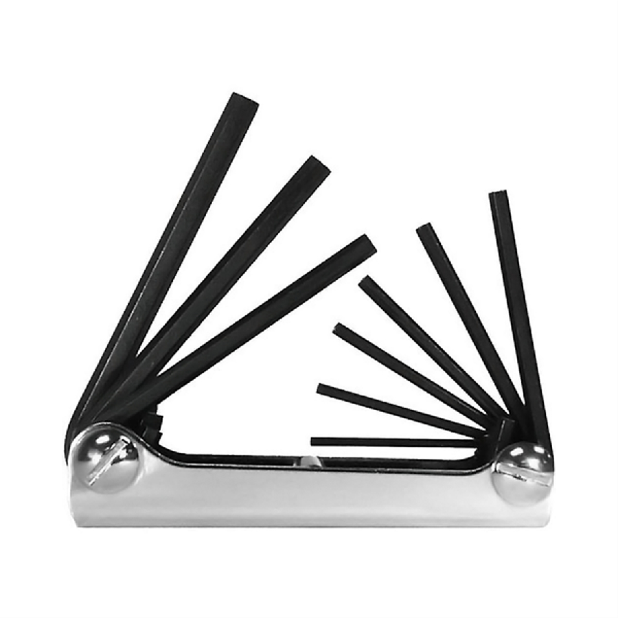 Fold Up Hex Key Set .050-3/16 In - 9-Pc