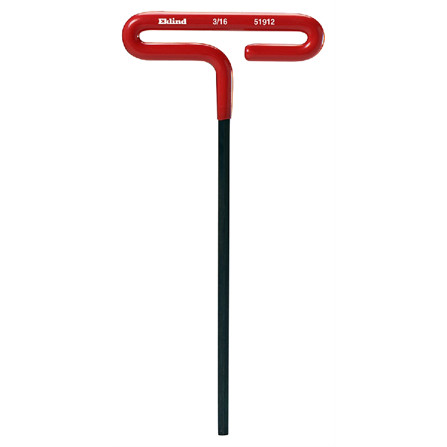 Hex T-Key Cushion Grip - 3/16 In