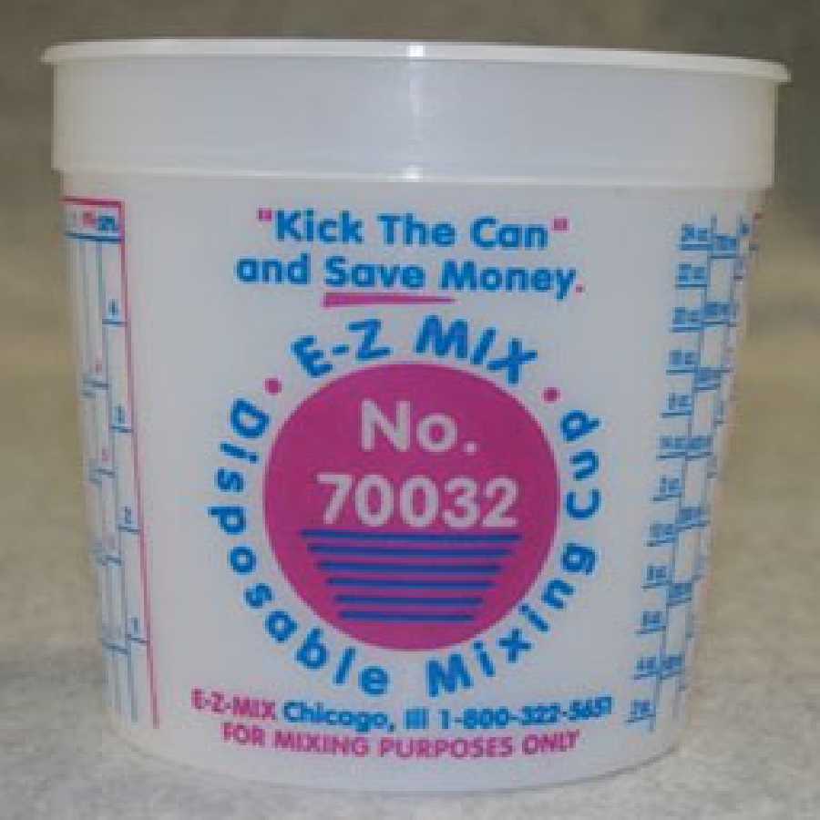 Disposable Mixing Cups - 1 Qt - 100/Box