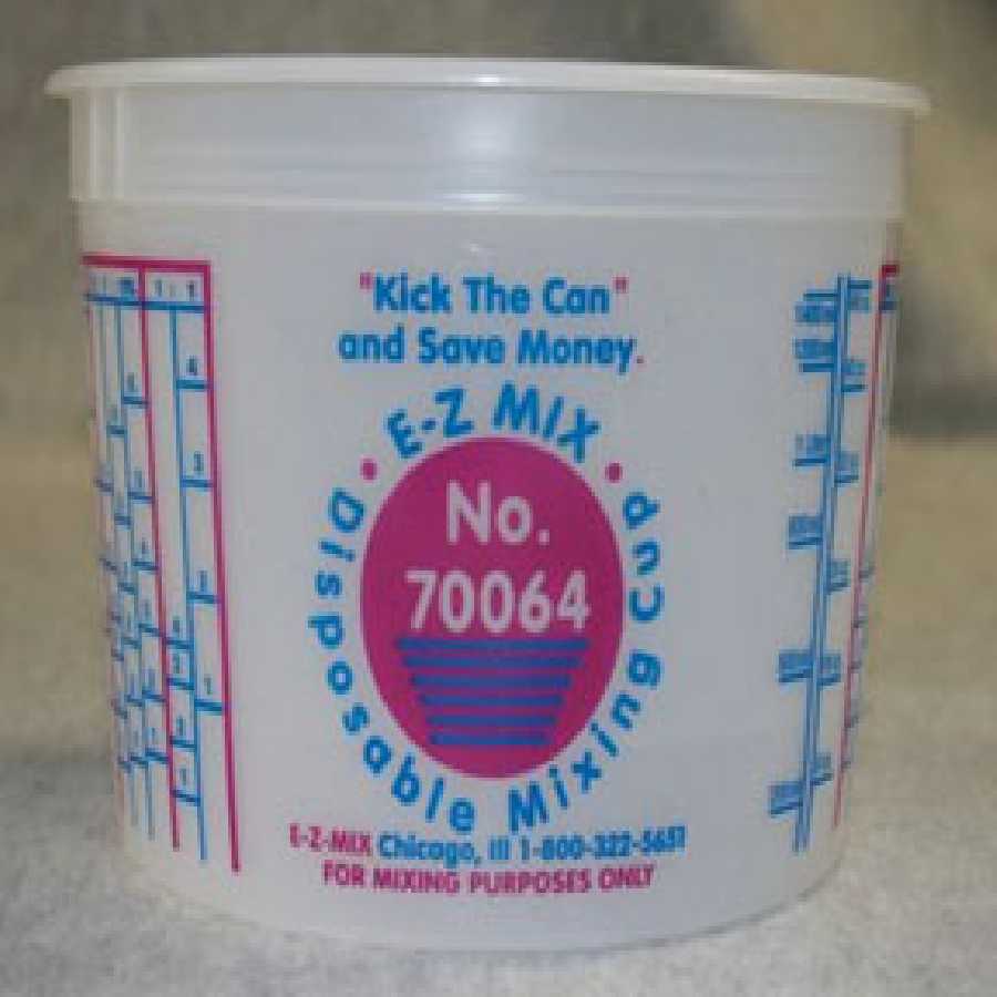 Disposable Mixing Cups - 2 Qt - 50/Box