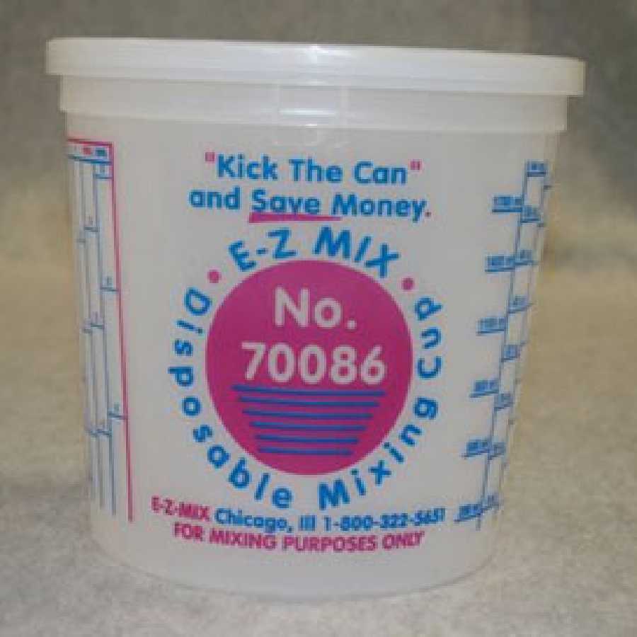 Disposable Mixing Cups - 2-1/2 Qt - 25/Box