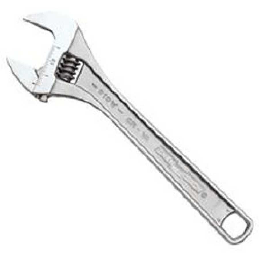 Chrome Adjustable Wrench - 10 In