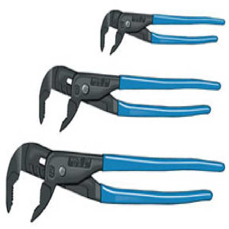 Griplock Tongue-and-Groove Pliers Set - 3-Pc