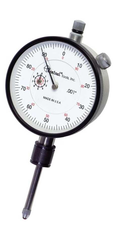 Central Tools 4374 Dial Indicator - Face Type A CEN4374