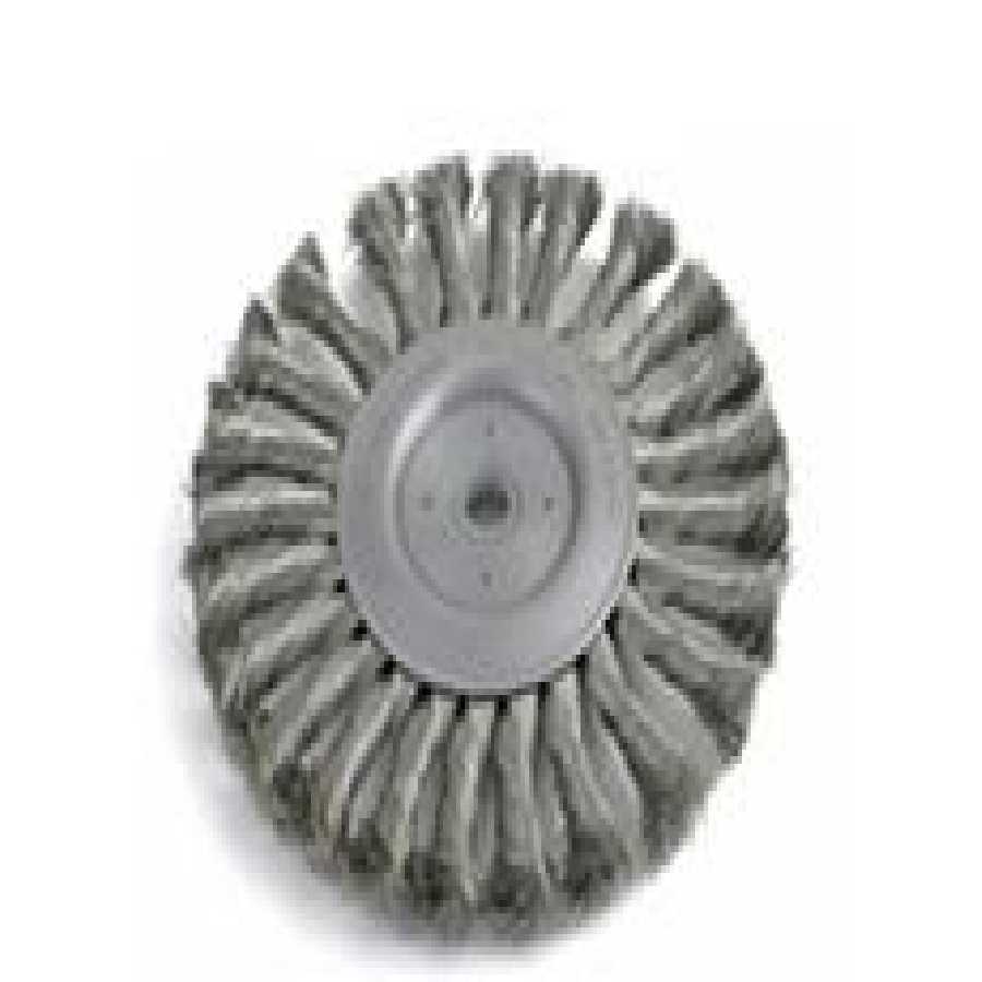 Knotted Wire Wheel Brush - 8 In Dia.