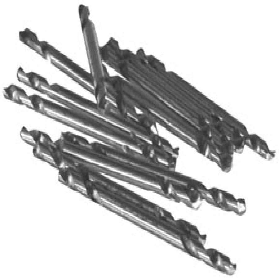 1/8 Inch Stubby Double Ended Drill Bits 12/Pouch