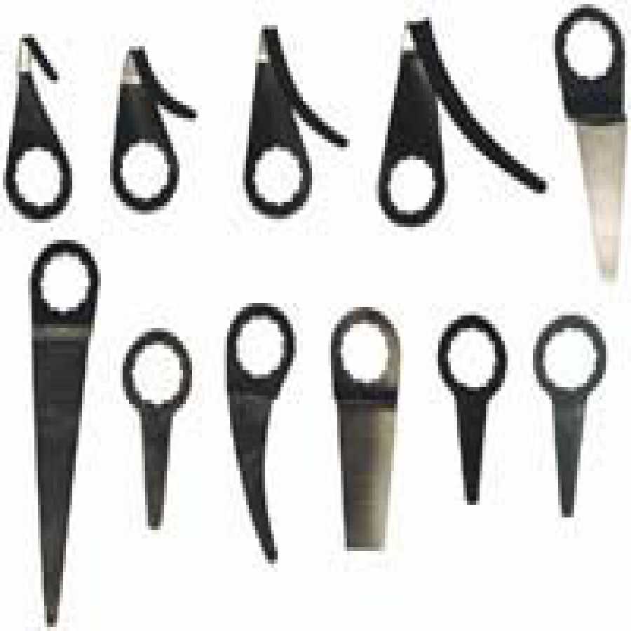 Windshield Knife Replacement Bent Curved Blade - 52mm