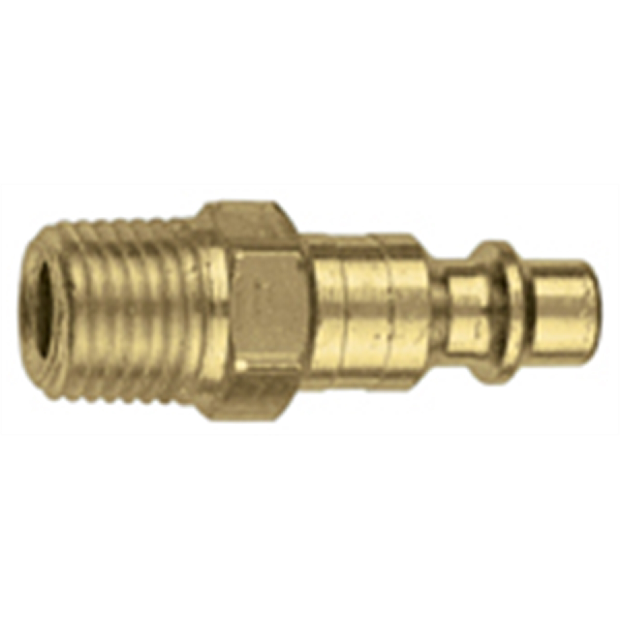 Male Thread Industrial Interchange Coupler Plug - Type D - 1/4 i