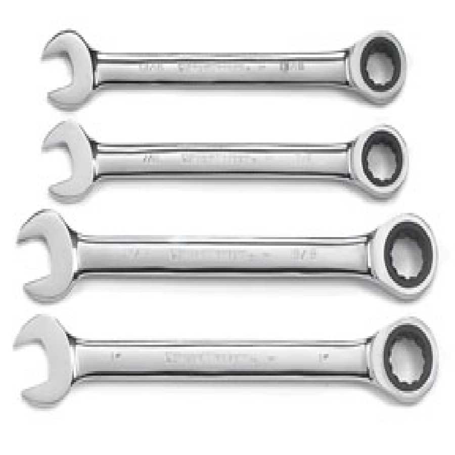 Jumbo GearWrench Set - SAE - 4-Pc