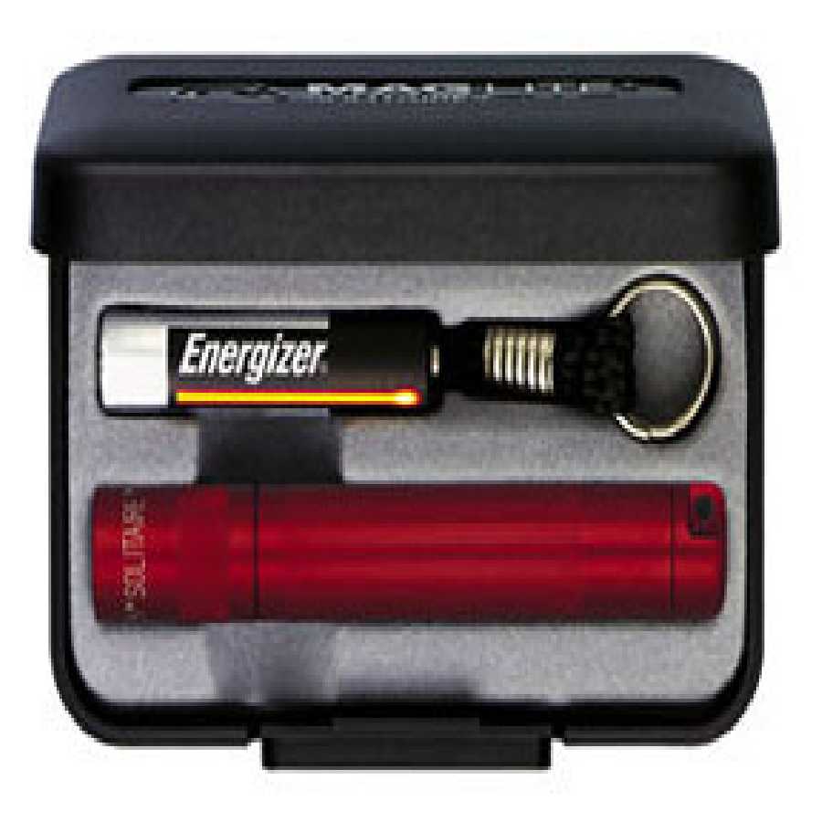 Solitairer AAA Flashlight w/ Gift Box - Red