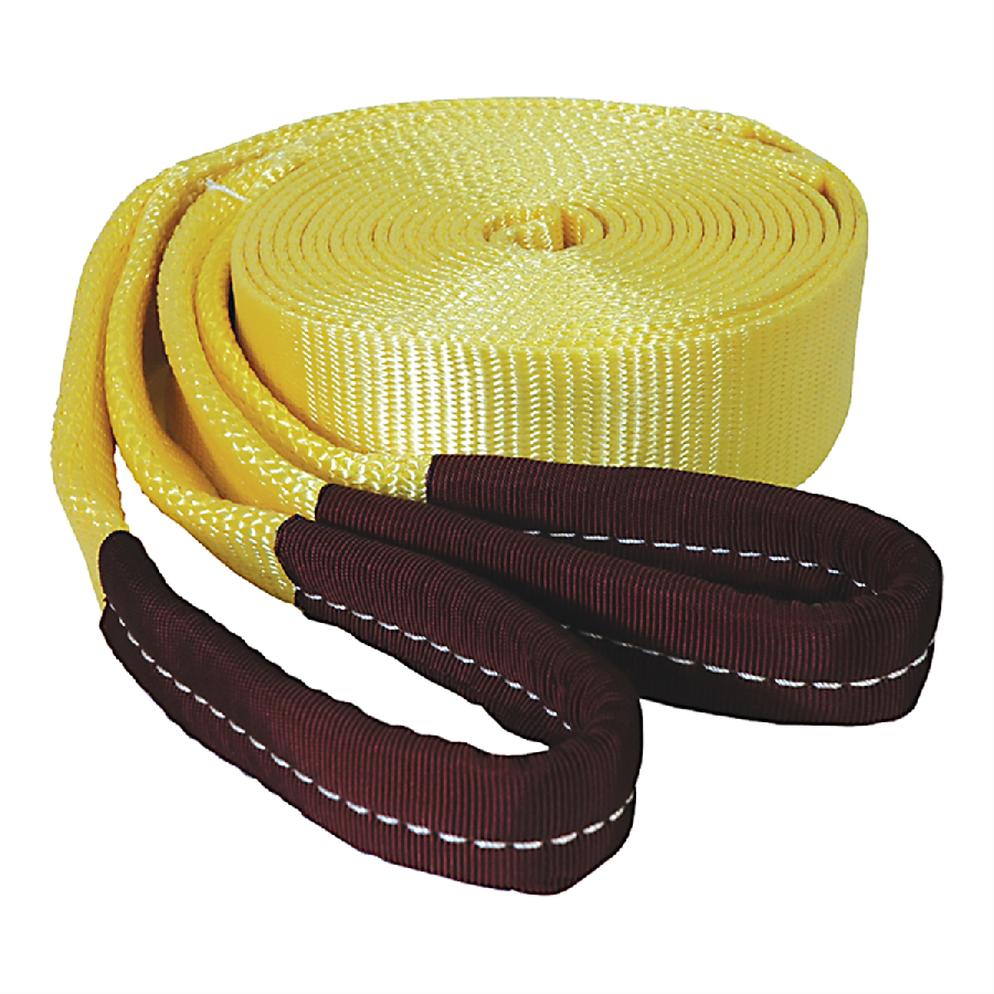 Tow Strap w Looped Ends - 2 In x 20 Ft 20,000 Lb Capacity