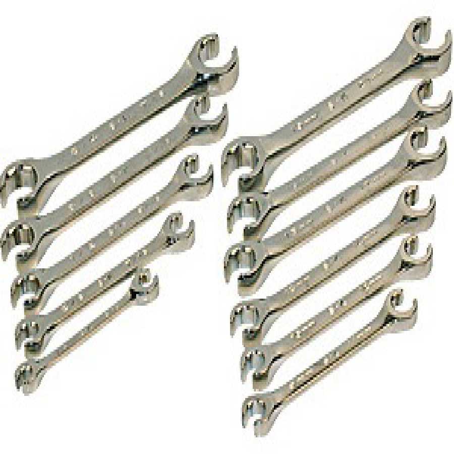 Combination Flare Wrench Set - 11-Pc