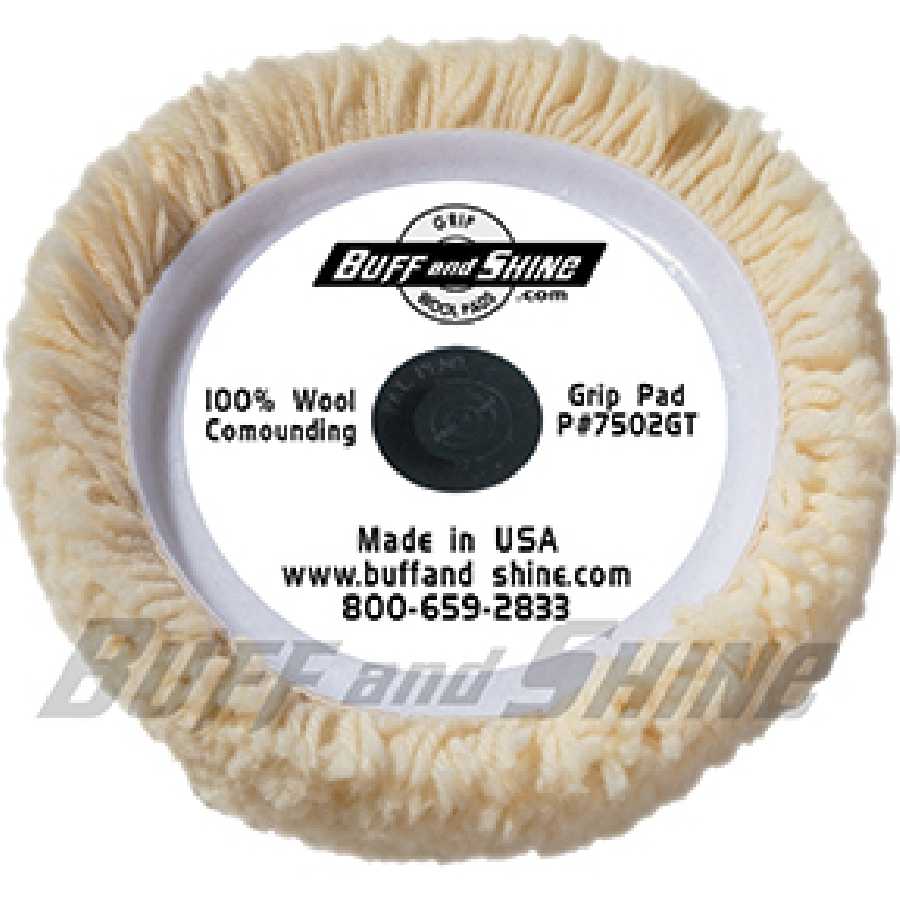 Wool 4 Ply Twist Grip Buffing Pad - 7 1/2 In