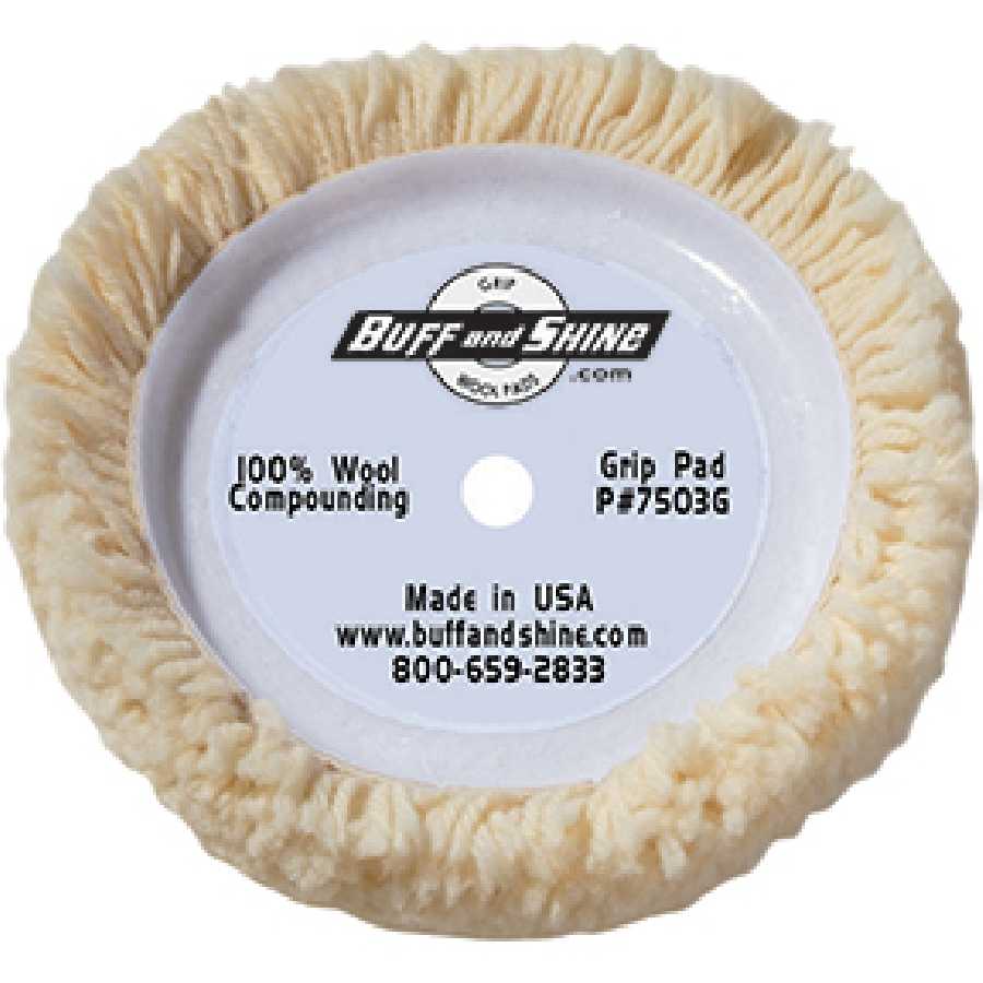 Natural 4 Ply Twist Grip Buffing Pad - 7 1/2 In