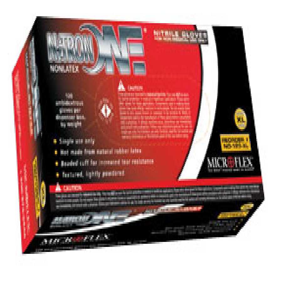 Nitron One Lightly-Powdered Nitrile Gloves 100/Box - X-Large