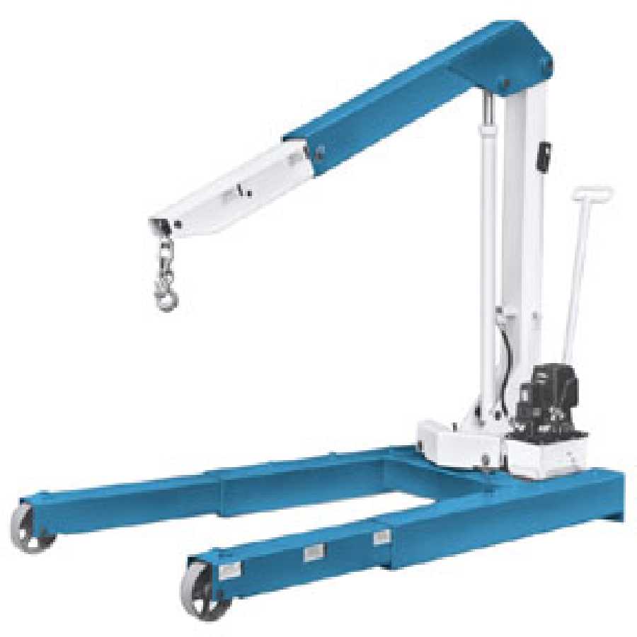 Mobile Floor Crane w/ Hydraulic Hand Pump - 6000 Lb OTC1813