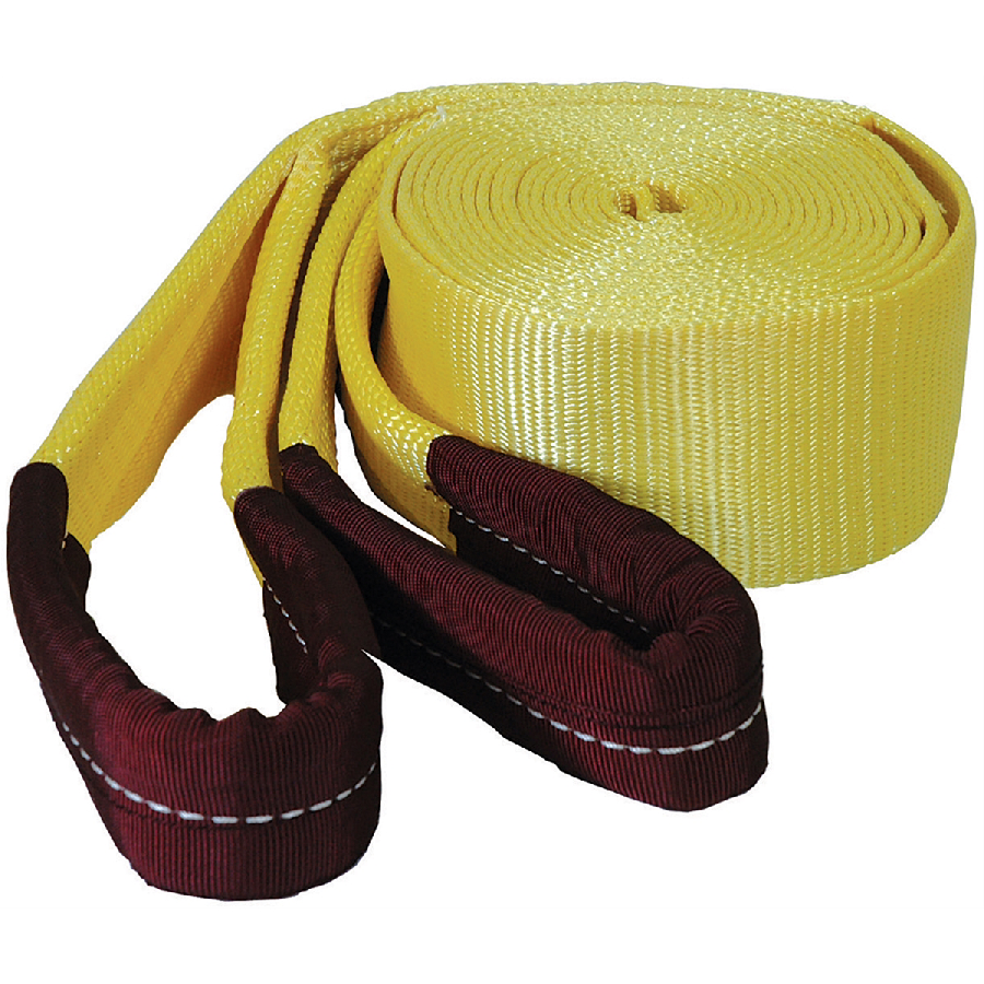 Tow Strap w/ Looped Ends - 3 In x 30 Ft - 30,000