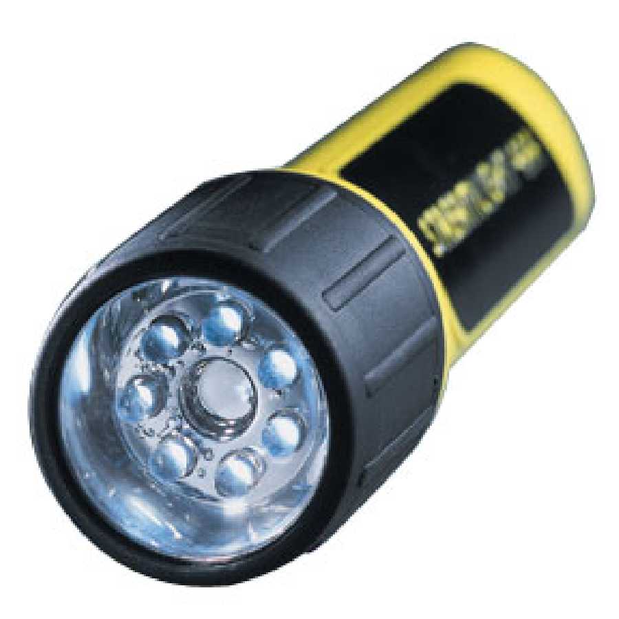 Propolymer Yellow Xenon Flashlight - 4-AA Cell w/ Batteries