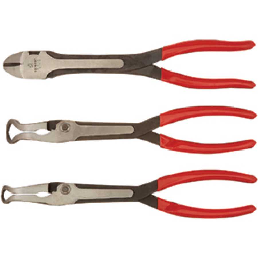 11 In Long Reach Pliers - 3 Pc Set