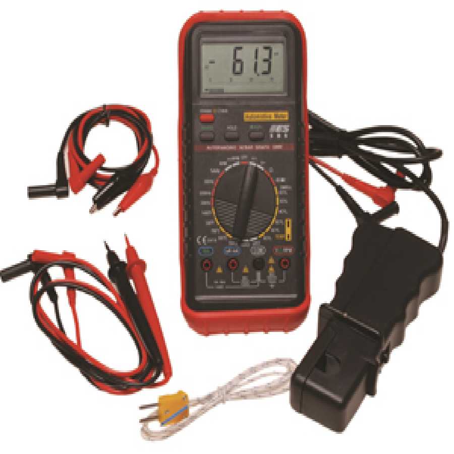 Deluxe Automotive Multimeter w/ Inductive RPM, Temperature and S