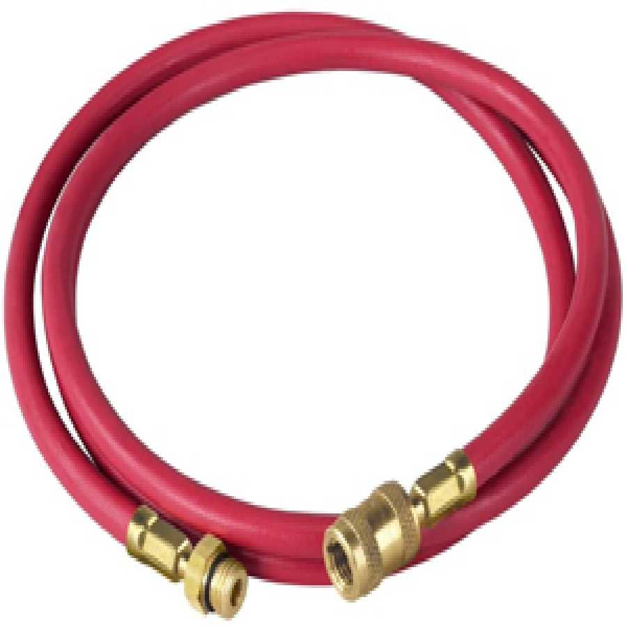 Red Charging Hose for R-134A - 72 In