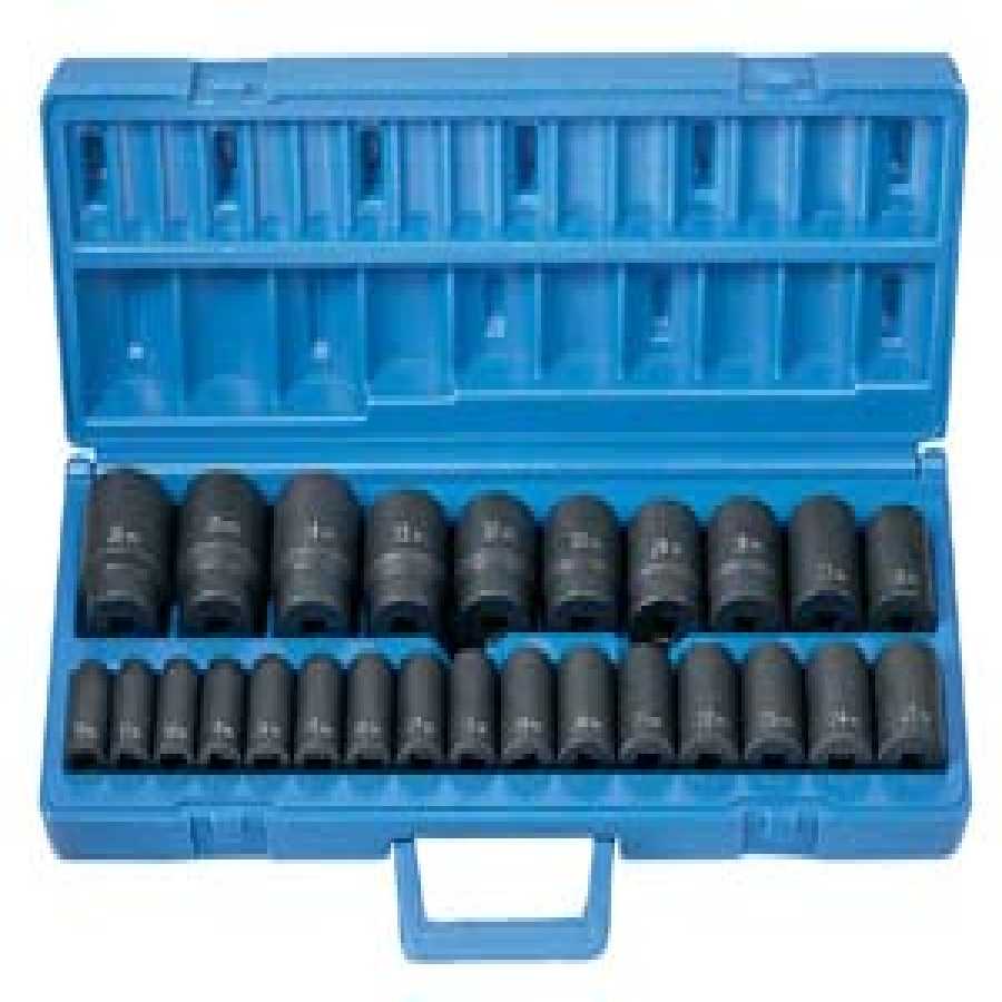 1/2 In Dr Metric Impact Socket Set GRE1326M - 26-Pc