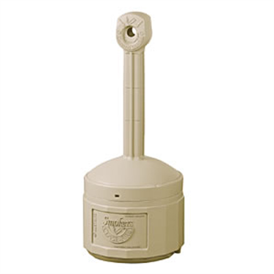 Plastic Cigarette Butt Receptacle - Adobe Beige