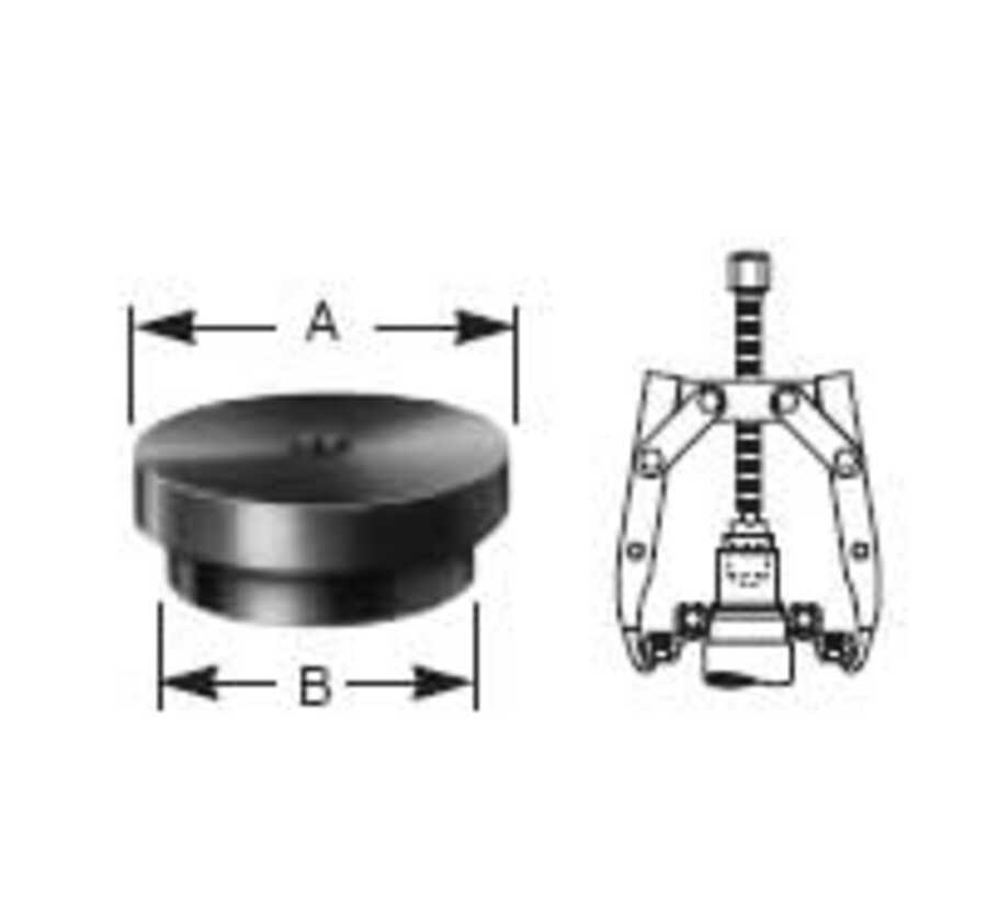 Step Plate Adapter - 2-1/2 & 2 In Dia