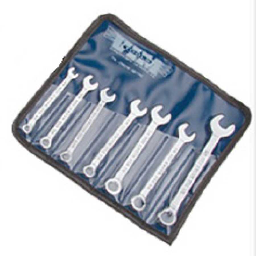 Combination Metric Wrench Set - 4mm to 9mm - 7-Pc