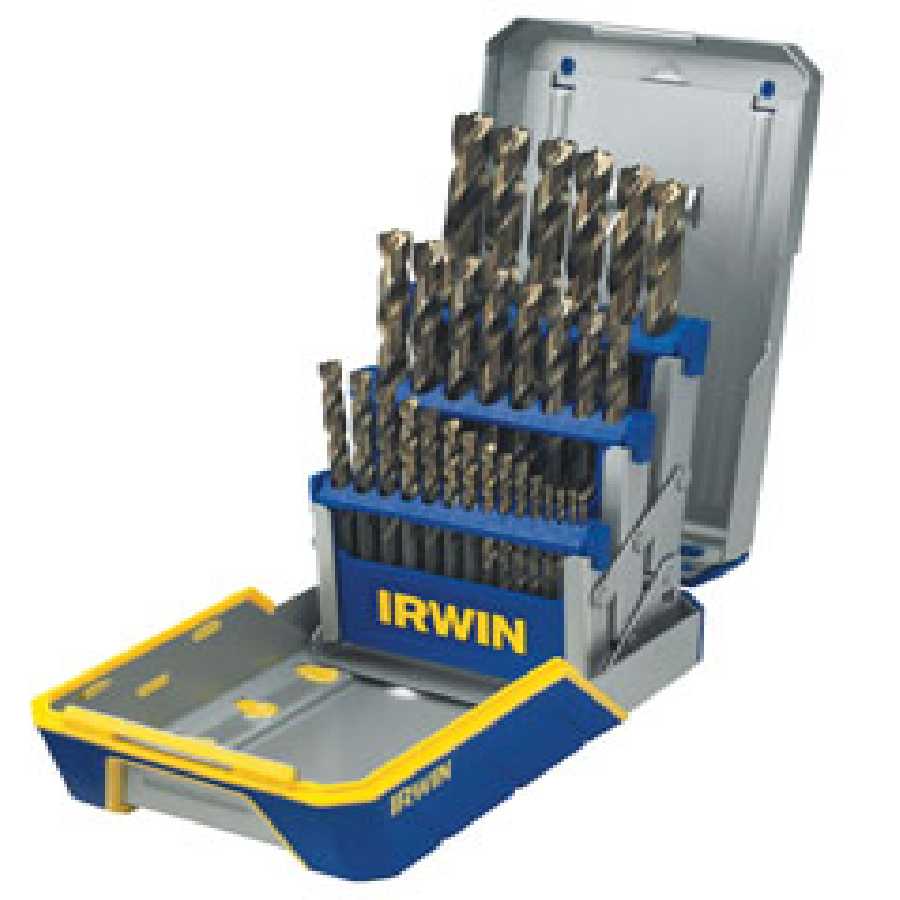 Hanson 3018003 Titanium Metal Index Drill Bit Set - 29-Pc