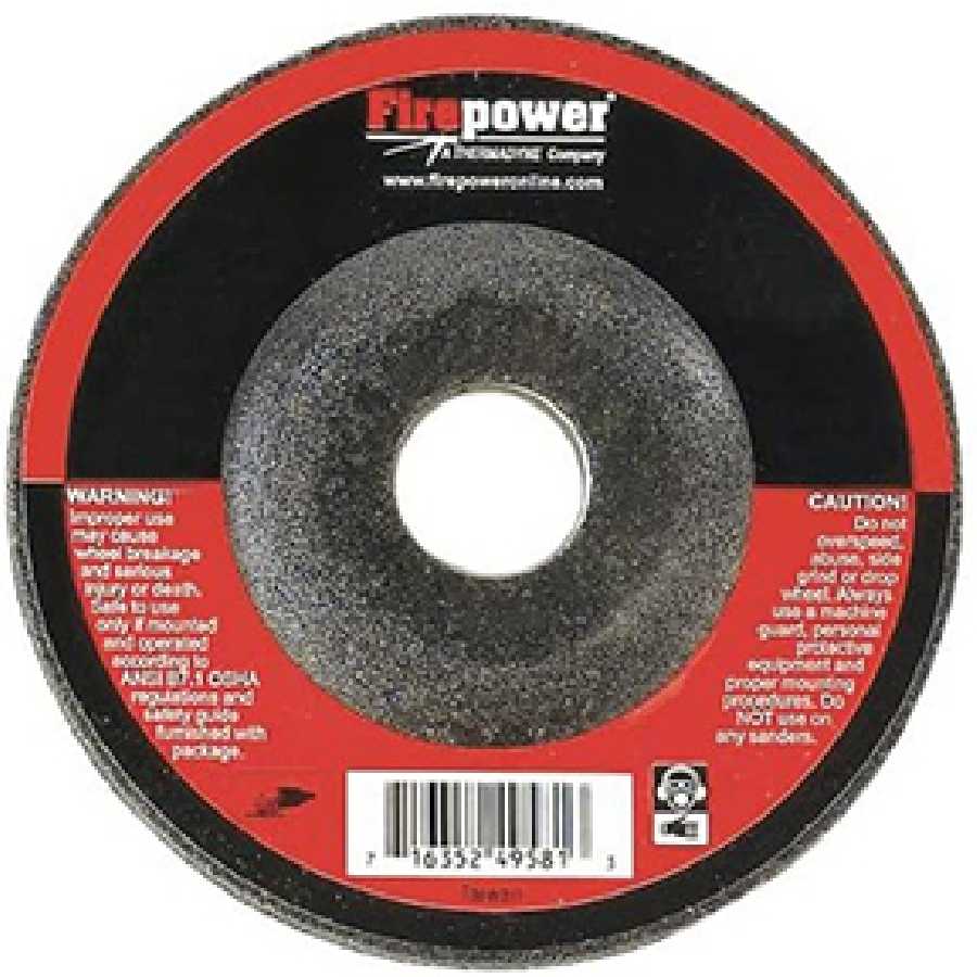 Depressed Center Grinding Wheels - 11NC Type 27 - 4 1/2 x 1/4 x