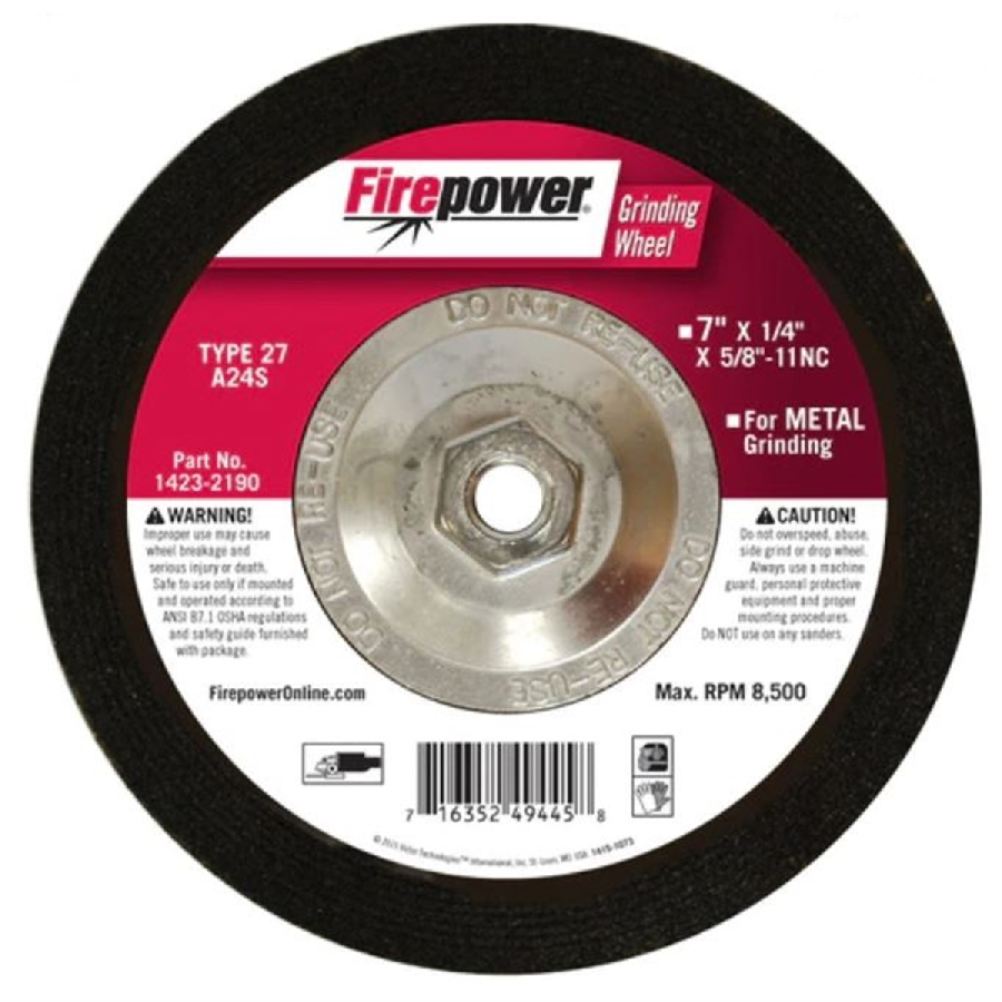 Depressed Center Grinding Wheels - 11NC Type 27 -