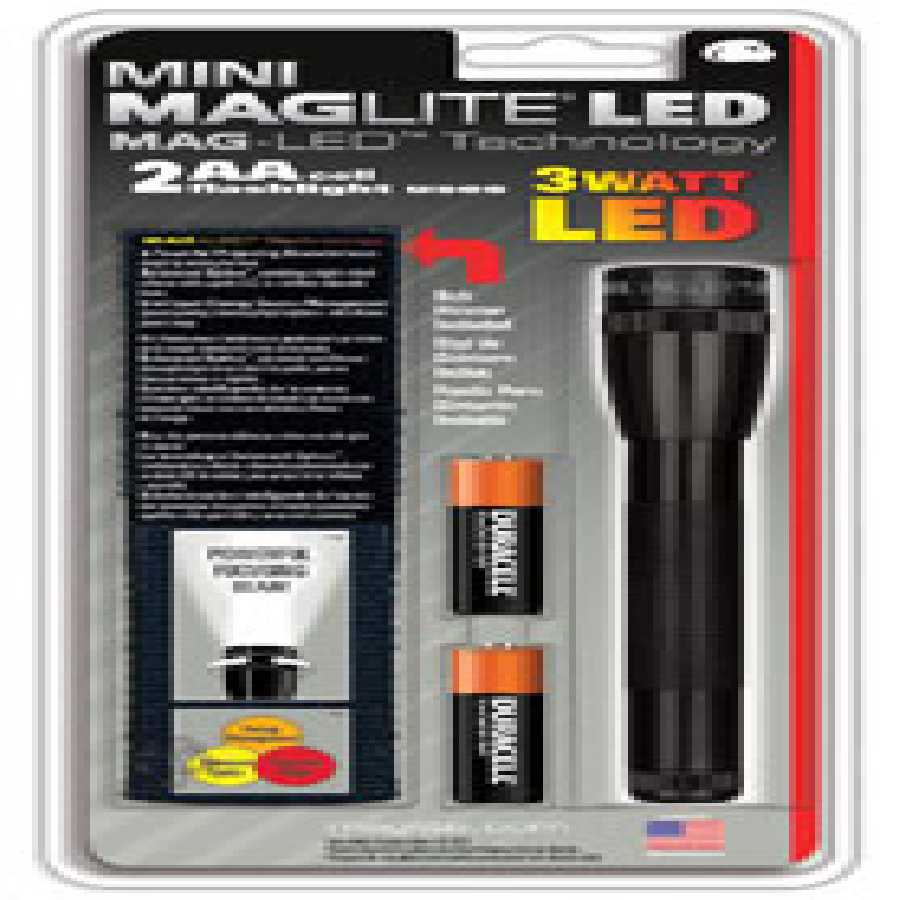 dup Mini Maglite LED 2-Cell AA - Black