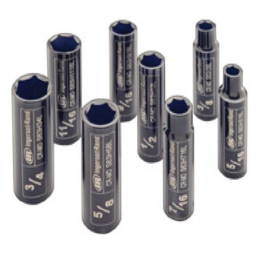 3/8 In Dr SAE Deep Impact Socket Set - 8-Pc