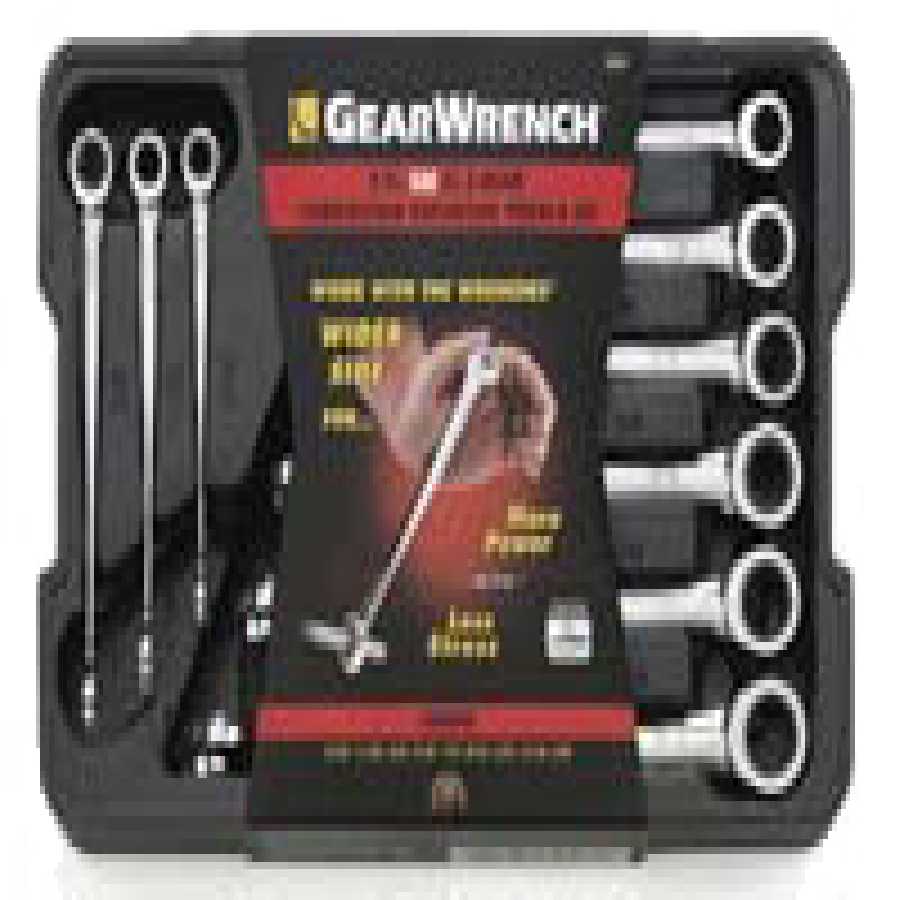 GearWrench X-Beam SAE Ratcheting Combination Wrench Set - 9-Pc