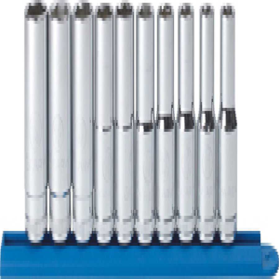 1/2 Inch Drive 6 Point Deep Metric Socket Set - 10-Pc