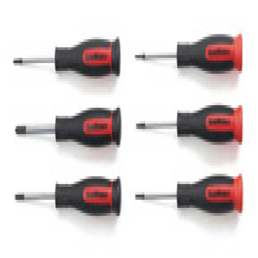 Mini Phillips/Slotted Screwdriver Set - 6-Pc