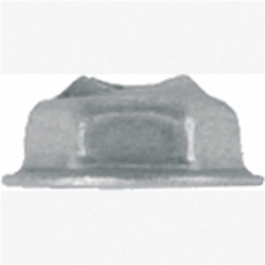 Thrd Cut Nut 1/2" Flange Zinc