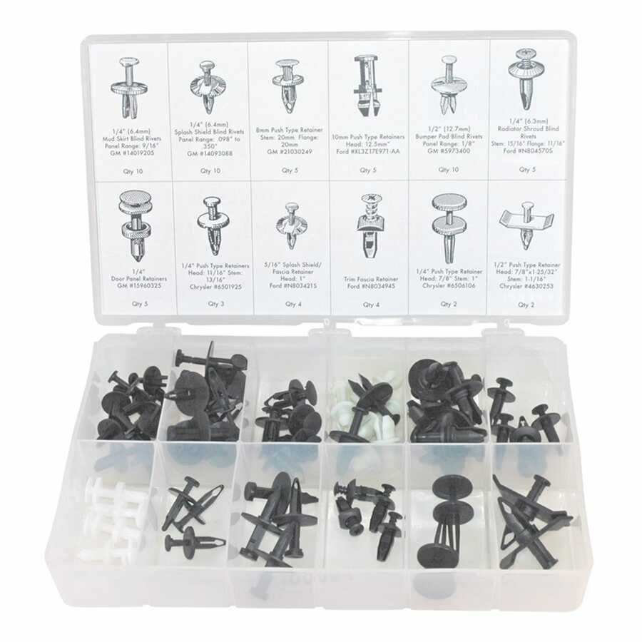 Retainer Kit-Push Type All-65p