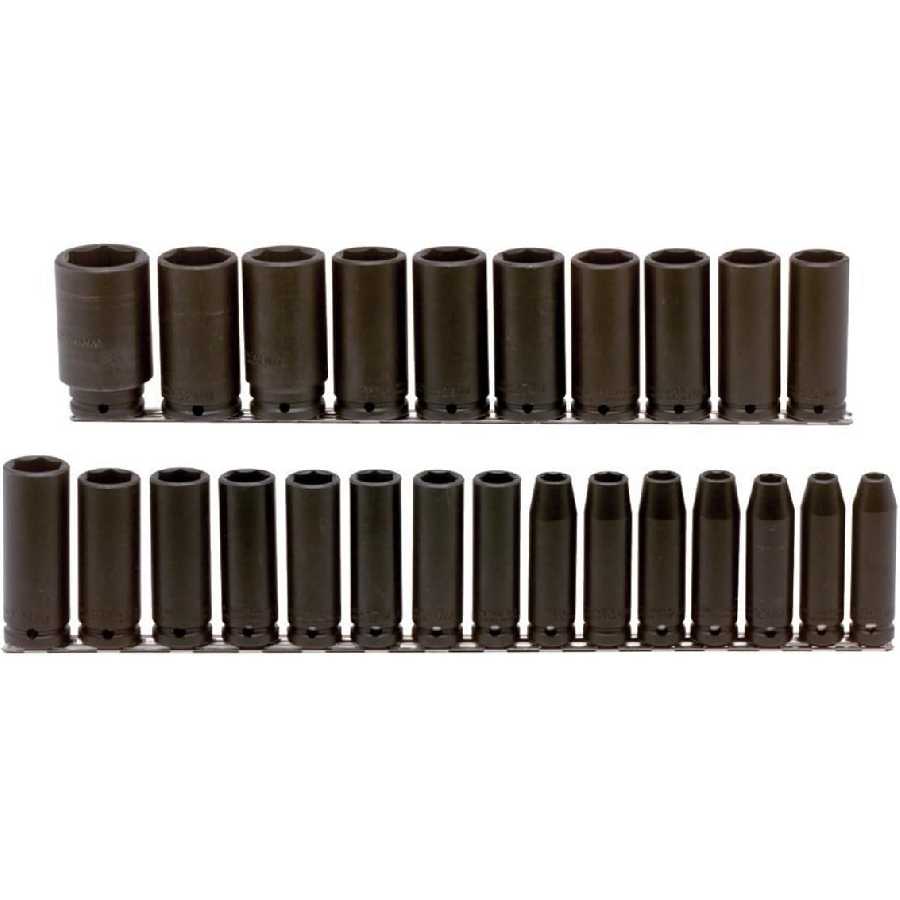 IMPact Socket SET 25PC 1/2DR METRIC 6PT